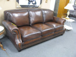TOP GRAIN LEATHER SOFA/ REDUCED