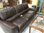 SALE - Palliser Brown Leather Sofa-$3000 new!!