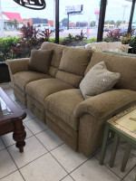 La-Z-Boy Tan Reclining Sofa and Loveseat...over $2000 new