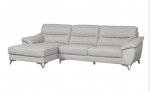 Leather Sofa with Chaise