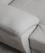 Leather Sofa with Chaise