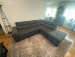 Gray Blue Sleeper Sofa