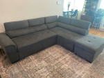 Gray Blue Sleeper Sofa