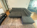 Gray Blue Sleeper Sofa