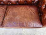 Four Hands Conrad Chesterfield Leather Sofa 96"