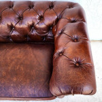 Four Hands Conrad Chesterfield Leather Sofa 96"