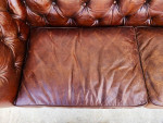 Four Hands Conrad Chesterfield Leather Sofa 96"