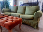 Sofa With New, Custom-Made Slipcover