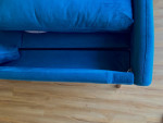 Blue lightweight sofa