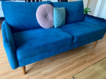 Blue lightweight sofa