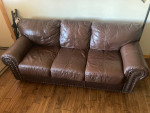 Leather couch / sofa
