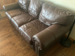 Leather couch / sofa
