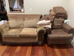 Sofa loveseat, and chair