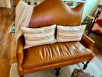 Leather Courting Bench / Leather sofa