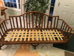 Ficks Reed Vintage Bamboo Rattan Chic Hobo Sofa / Couch W/Cushions