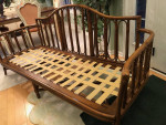 Ficks Reed Vintage Bamboo Rattan Chic Hobo Sofa / Couch W/Cushions