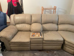 Leather Sectional Sofa Hide-A-Bed
