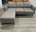 Modern L Shaped Sofa with Reversible Sectional Chaise - Free Couch