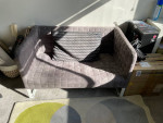 Grey Ikea Small Sofa