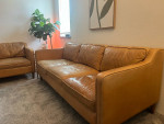 Hamilton Charme Leather 3 Seater Sofa