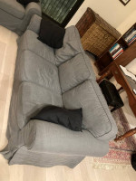 Ikea sofa three-seater grey