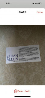Ethan Allen Preston Rolled Arm Sofa