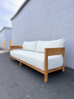 Luxurious Curved Outdoor Teak Sofa Delivery Available