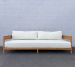 Luxurious Curved Outdoor Teak Sofa Delivery Available