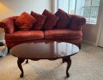 Beautiful Victorian Sofa, Coffee Table, Loveseat