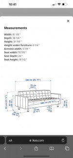 IKEA Morabo leather sofa great confition 340$