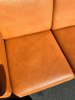 Cognac Leather Sofa Couch