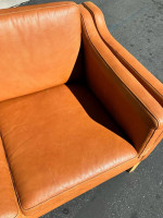 Cognac Leather Sofa Couch