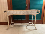 Wicker Console Sofa Table - Like New
