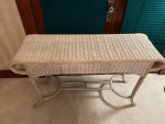 Wicker Console Sofa Table - Like New