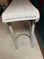 Wicker Console Sofa Table - Like New