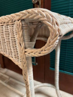 Wicker Console Sofa Table - Like New