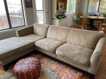 Pottery barn sectional sofa