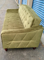 Nearly New, Display Model!! Green Velvet Lawson Sofa Bed
