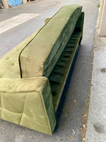 Nearly New, Display Model!! Green Velvet Lawson Sofa Bed