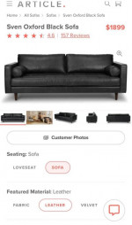 Article Leather Sofa set