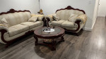 Victorian style sofa and love seat coffee table and 2 side tables