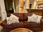 Deep Brown microfiber sofa