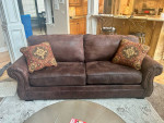 Deep Brown microfiber sofa