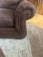 Deep Brown microfiber sofa