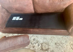 Deep Brown microfiber sofa