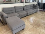 3 Piece Grey Sofa