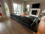 W. Schillig for Dania modern leather sofa