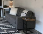 Contemporary grey or gray sofa