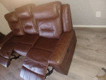 6 ft. Brown sofa 4 sale.