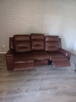 6 ft. Brown sofa 4 sale.